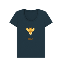 Denim Blue Printed T-shirt Front