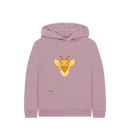 Mauve Printed Kids Hoodie