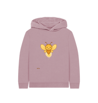 Mauve Printed Kids Hoodie
