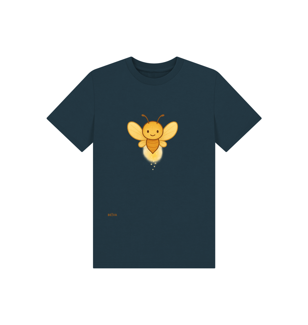 Denim Blue Printed Kids T-Shirt