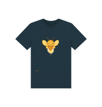 Denim Blue Printed Kids T-Shirt