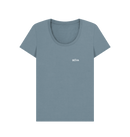 Stone Blue Printed T-shirt Front