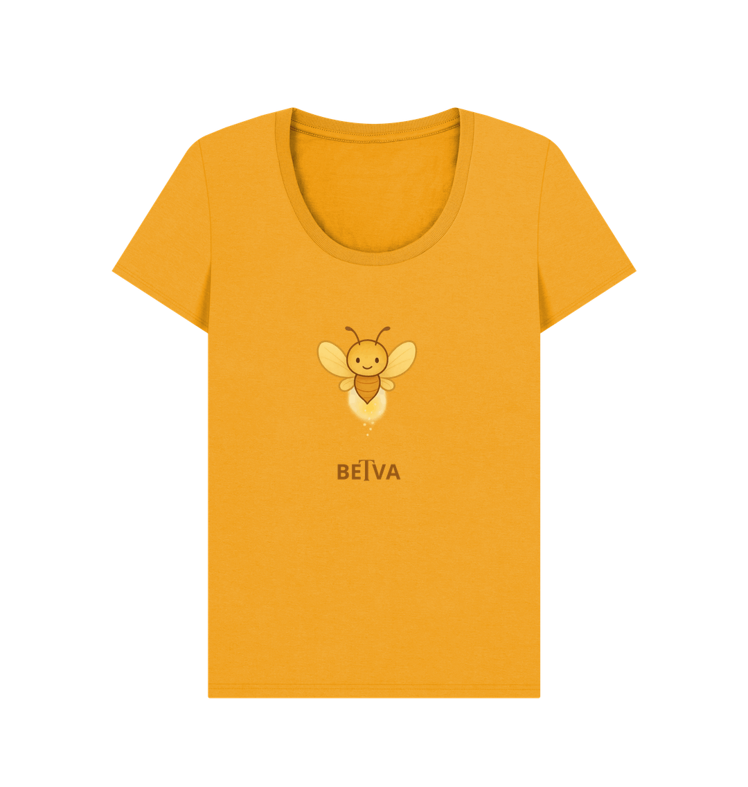 Mustard Printed T-shirt Front