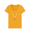 Mustard Printed T-shirt Front