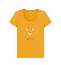 Mustard Printed T-shirt Front