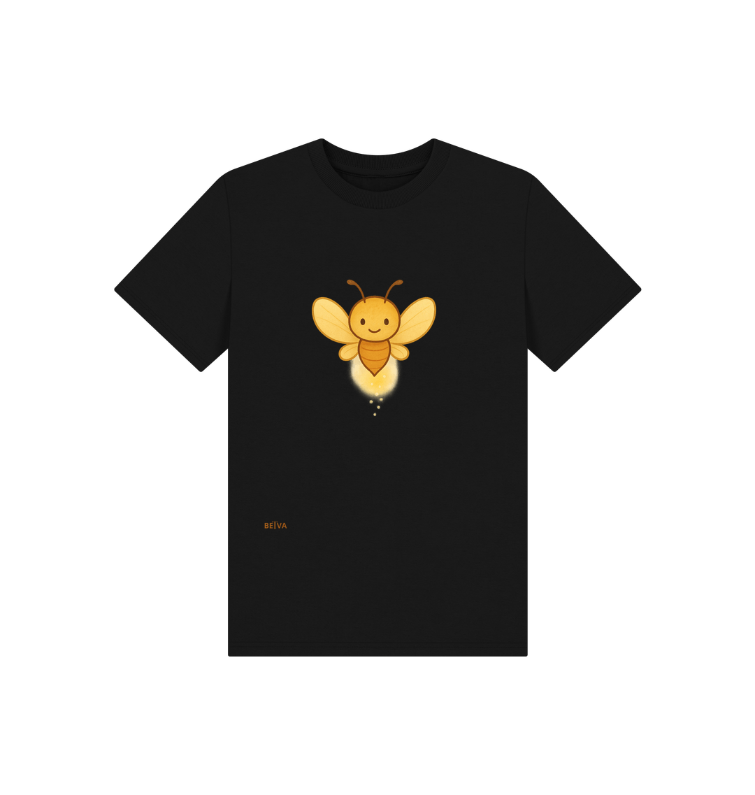 Black Printed Kids T-Shirt