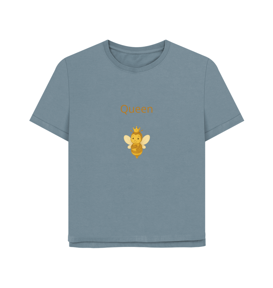 Stone Blue Printed T-shirt