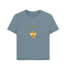 Stone Blue Printed T-shirt