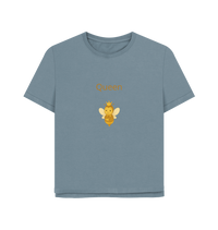 Stone Blue Printed T-shirt