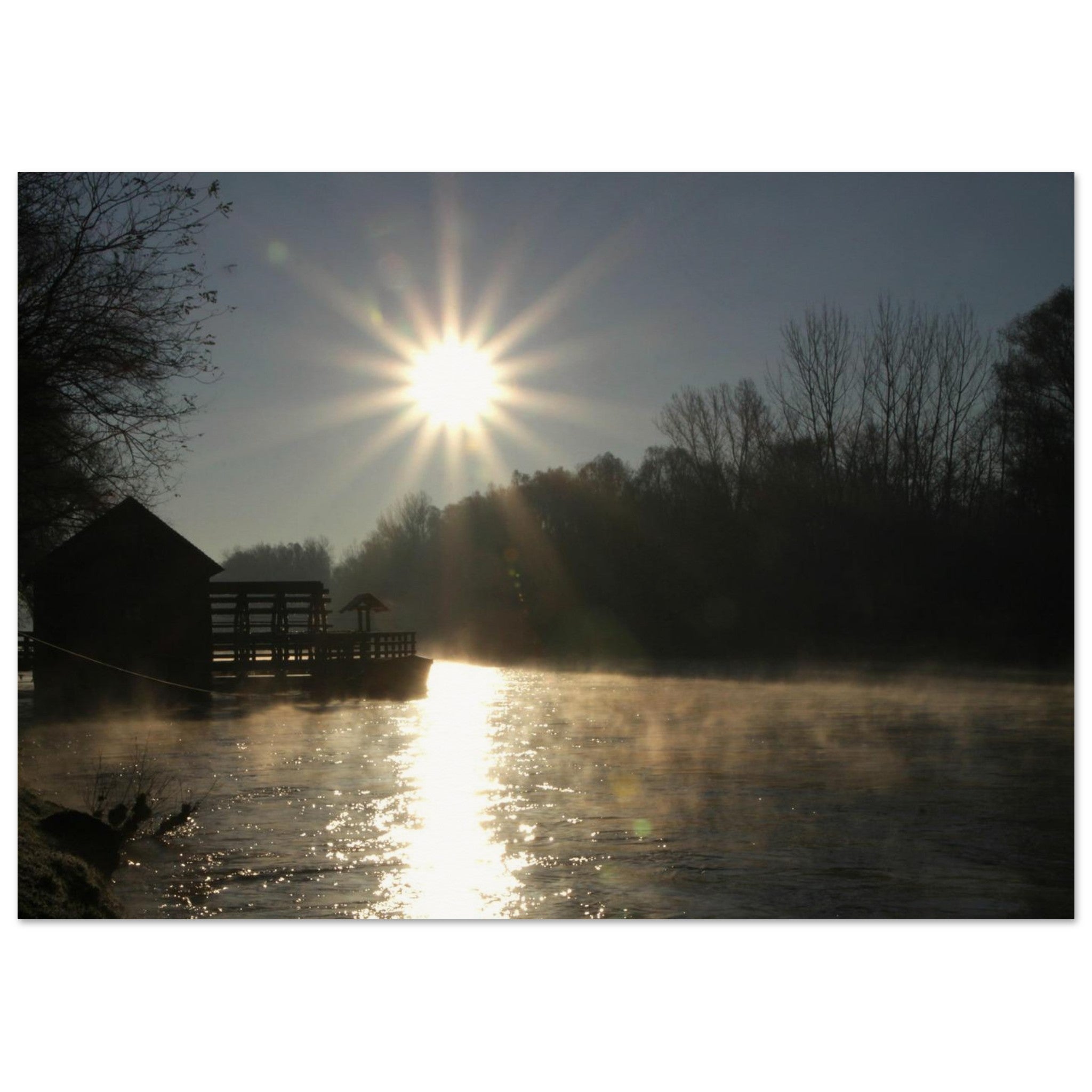 The Mill Wakes on the Mura — Nature Fine Art Poster | BETVA Wall Art