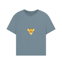 Stone Blue Printed T-shirt