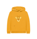 Mustard Printed Kids Hoodie
