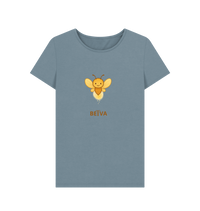 Stone Blue Printed T-shirt