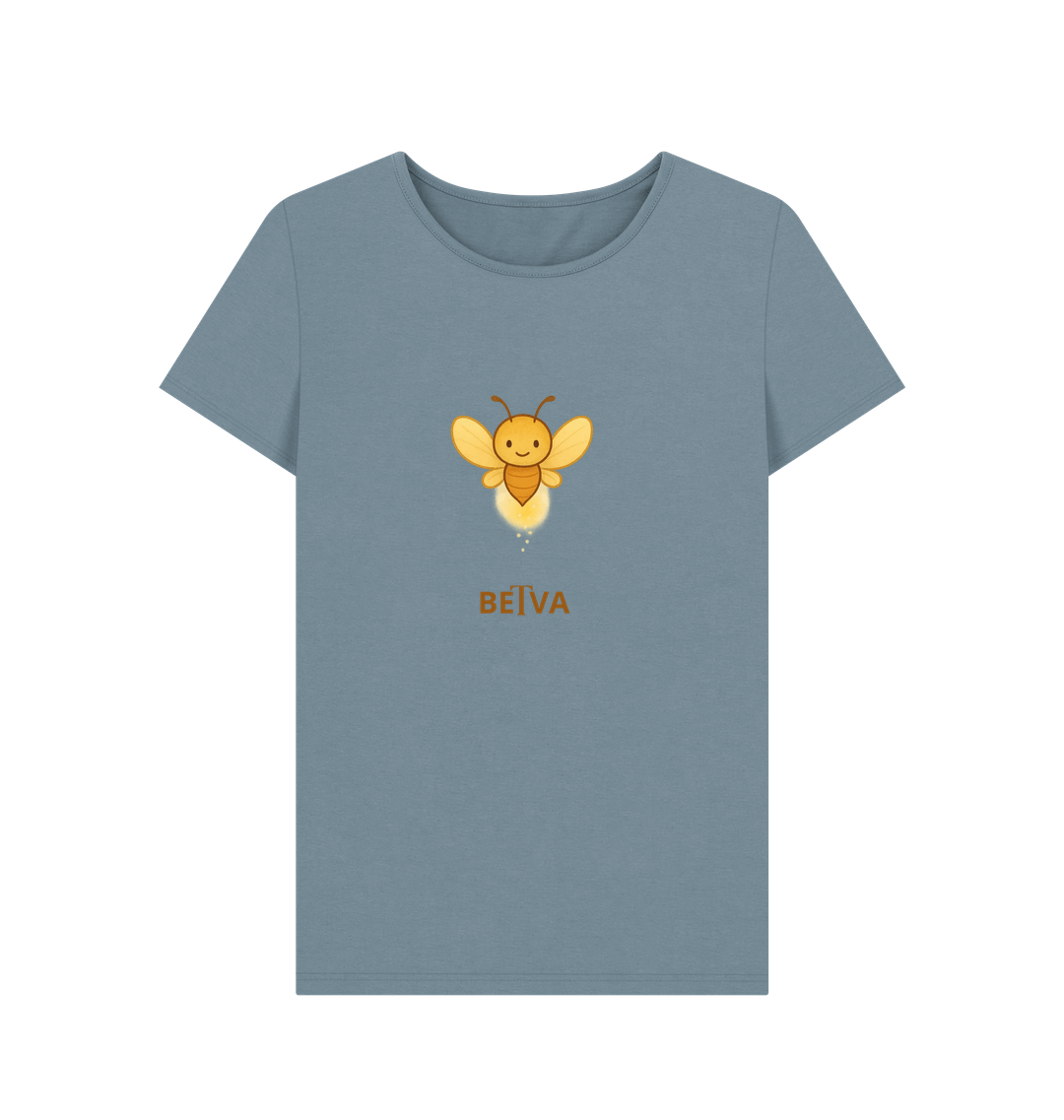 Stone Blue Printed T-shirt Front
