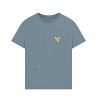 Stone Blue Printed T-shirt