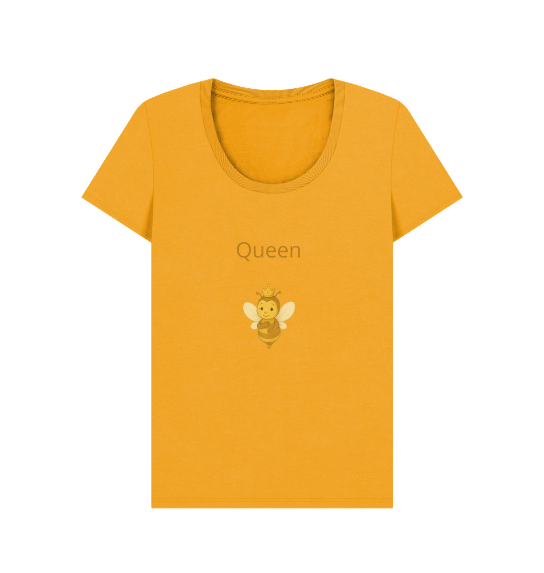 Mustard Printed T-shirt Front