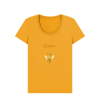 Mustard Printed T-shirt Front