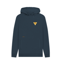 Navy Printed Hoody