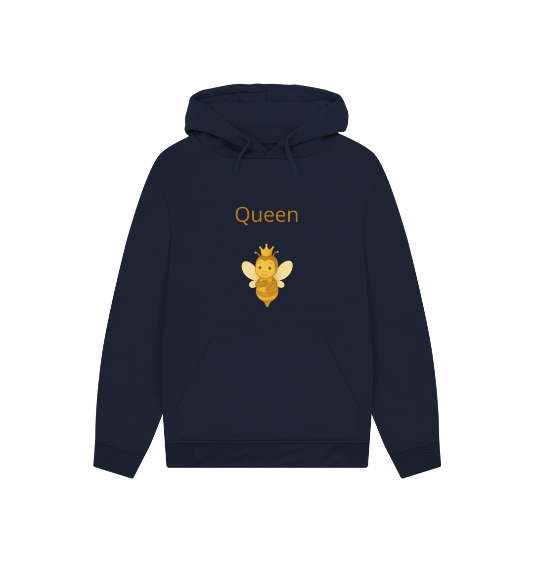 Navy Printed Hoody
