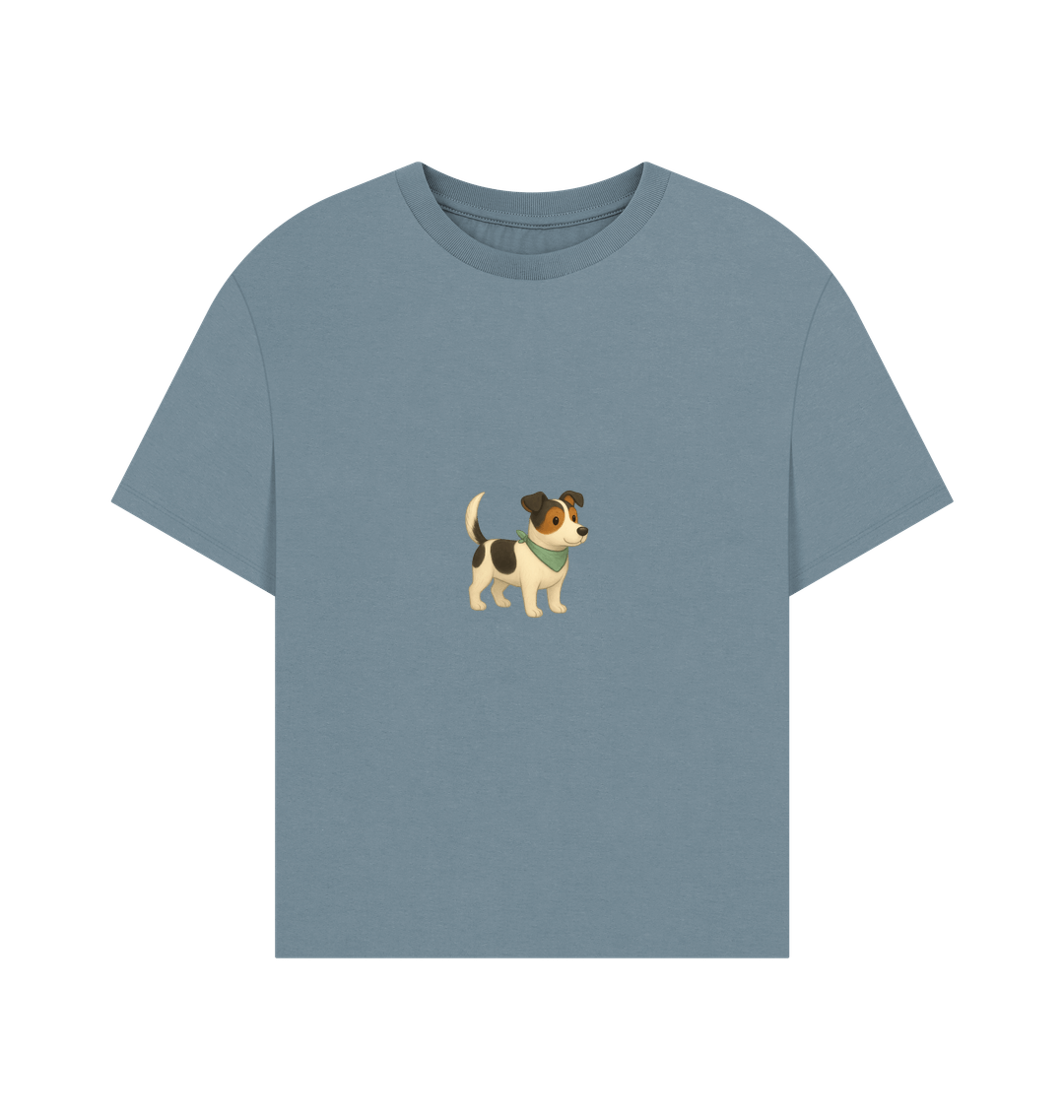 Stone Blue Printed T-shirt