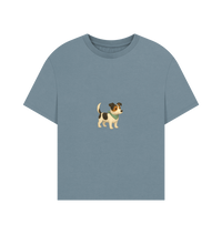 Stone Blue Printed T-shirt