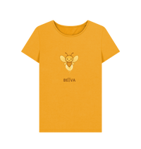 Mustard Printed T-shirt Front