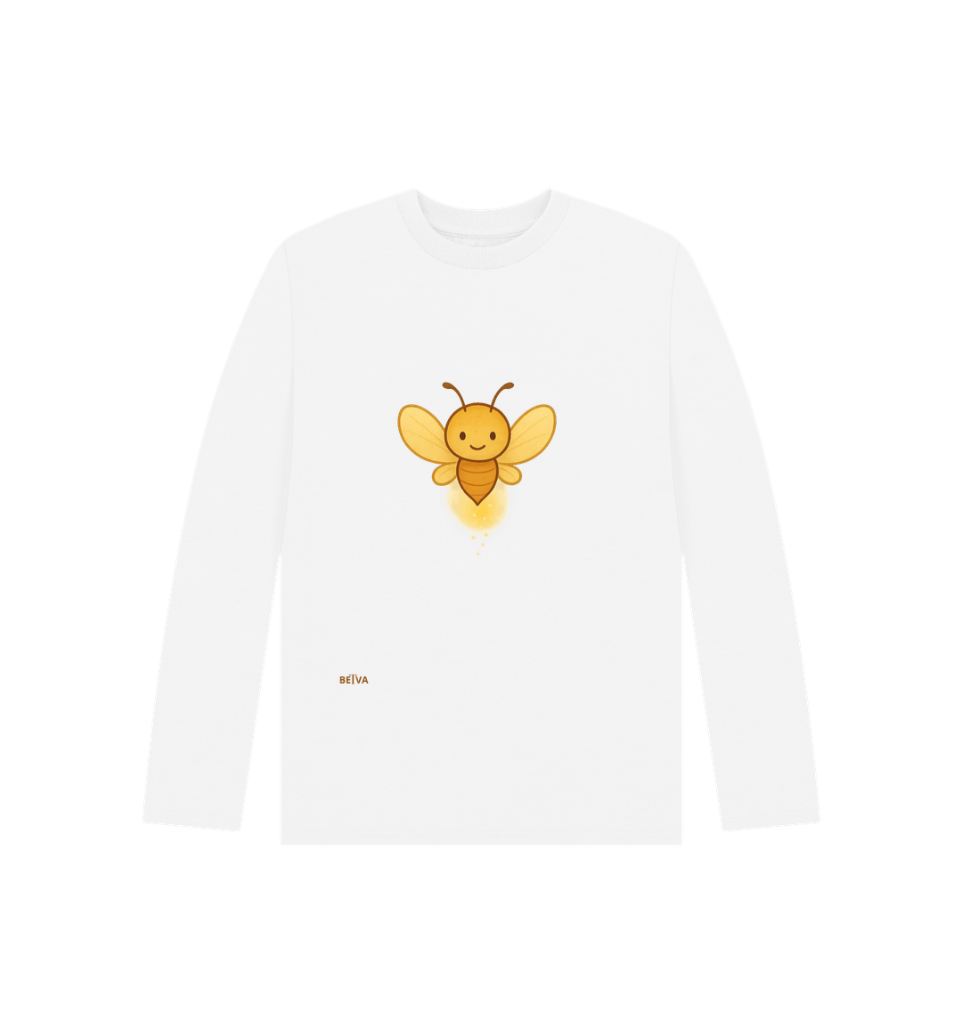 White Printed Kids T-Shirt
