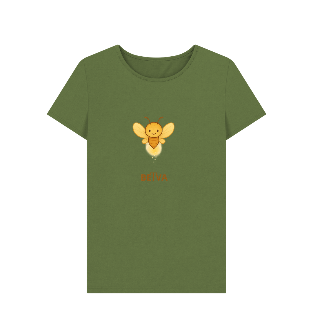 Khaki Printed T-shirt Front