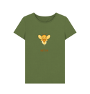 Khaki Printed T-shirt Front