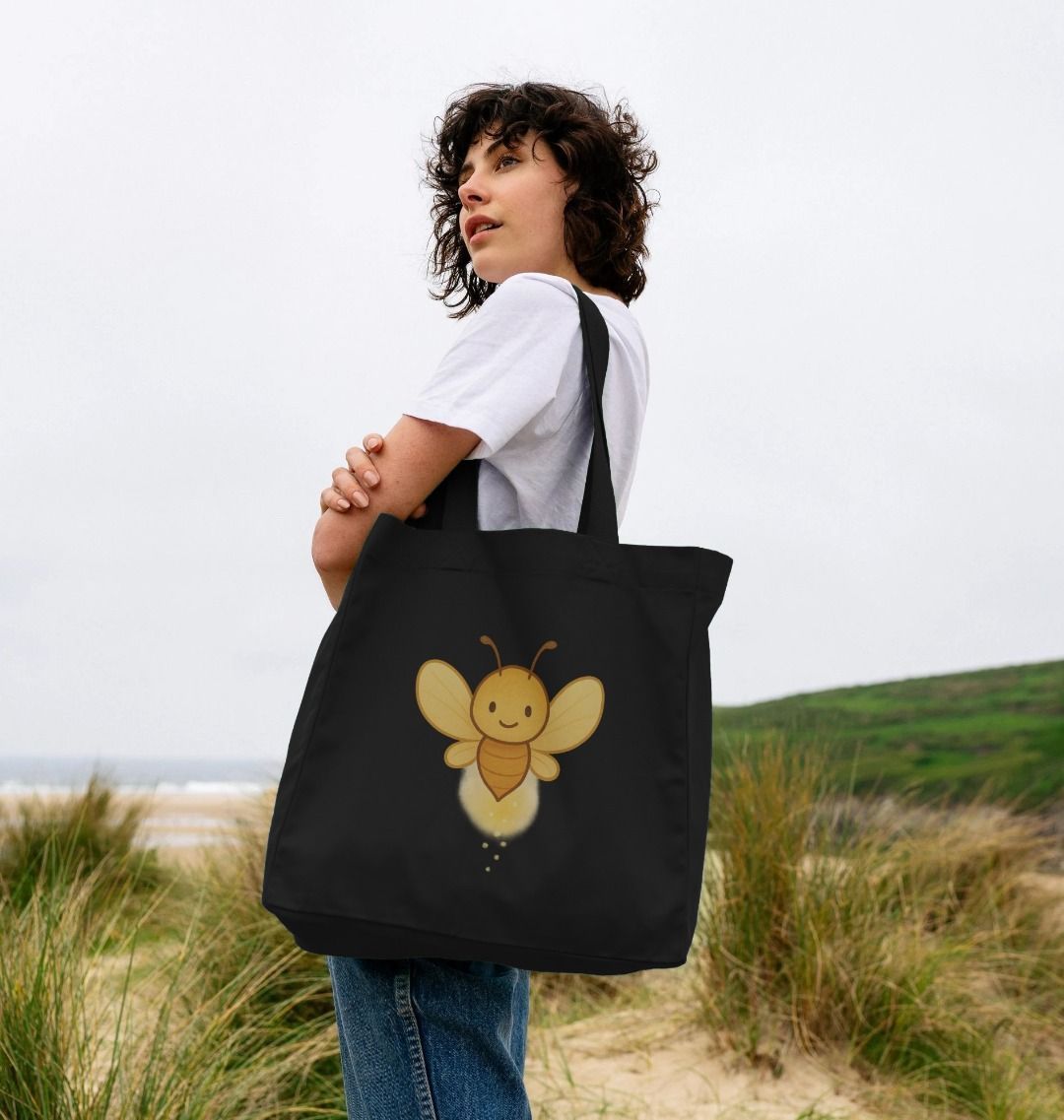 Organic Cotton Beach Bag – BETVA GLOW™ Minimalist Everyday Tote