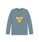 Stone Blue Printed Kids T-Shirt