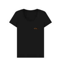 Black Printed T-shirt Front