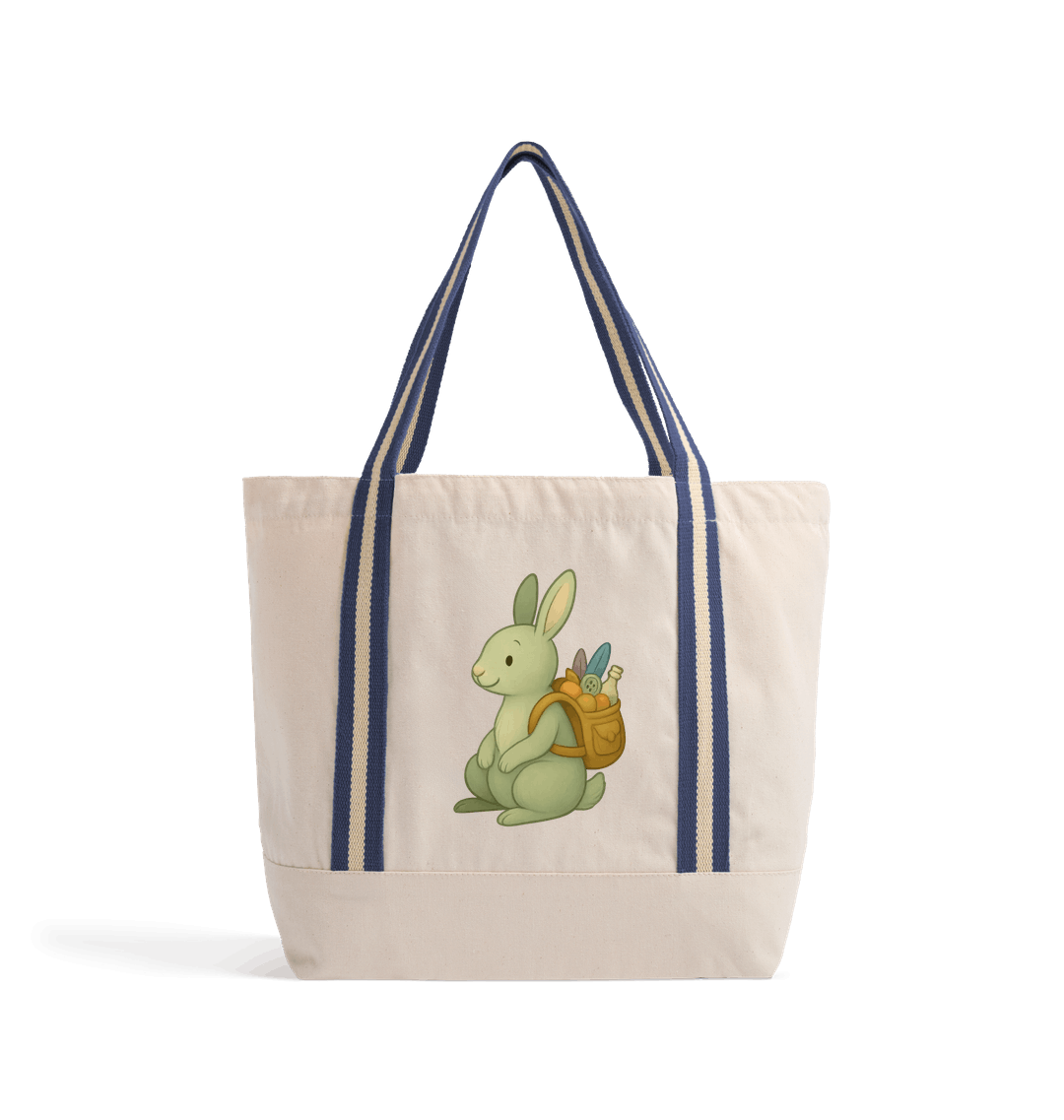 Organic Cotton Beach Bag - BETVA BRUNO™ Gentle Companion Tote