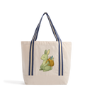 Natural/French Navy Heat Transfer Bag