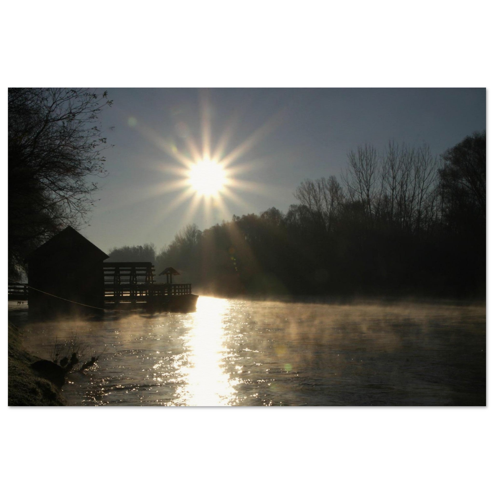 The Mill Wakes on the Mura — Nature Fine Art Poster | BETVA Wall Art