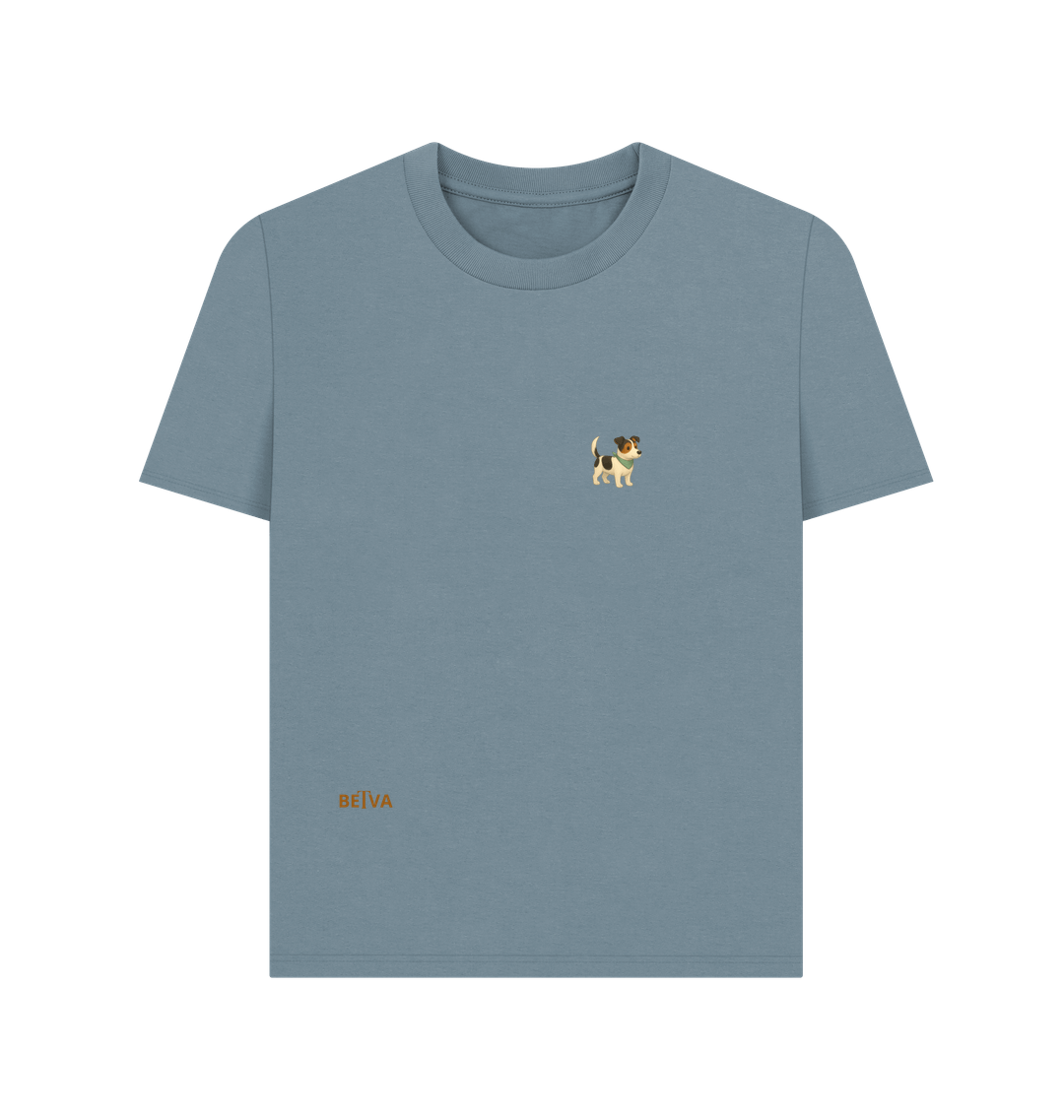 Stone Blue Printed T-shirt