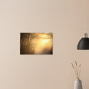 Morning fog parting to reveal warm golden sunlight over a Prekmurje landscape, Slovenia — BETVA fine art nature poster