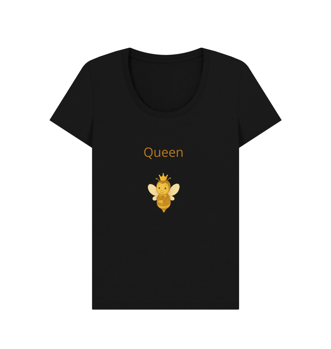 Black Printed T-shirt Front