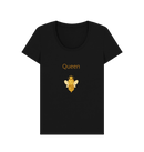 Black Printed T-shirt Front