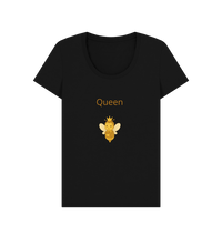 Black Printed T-shirt Front