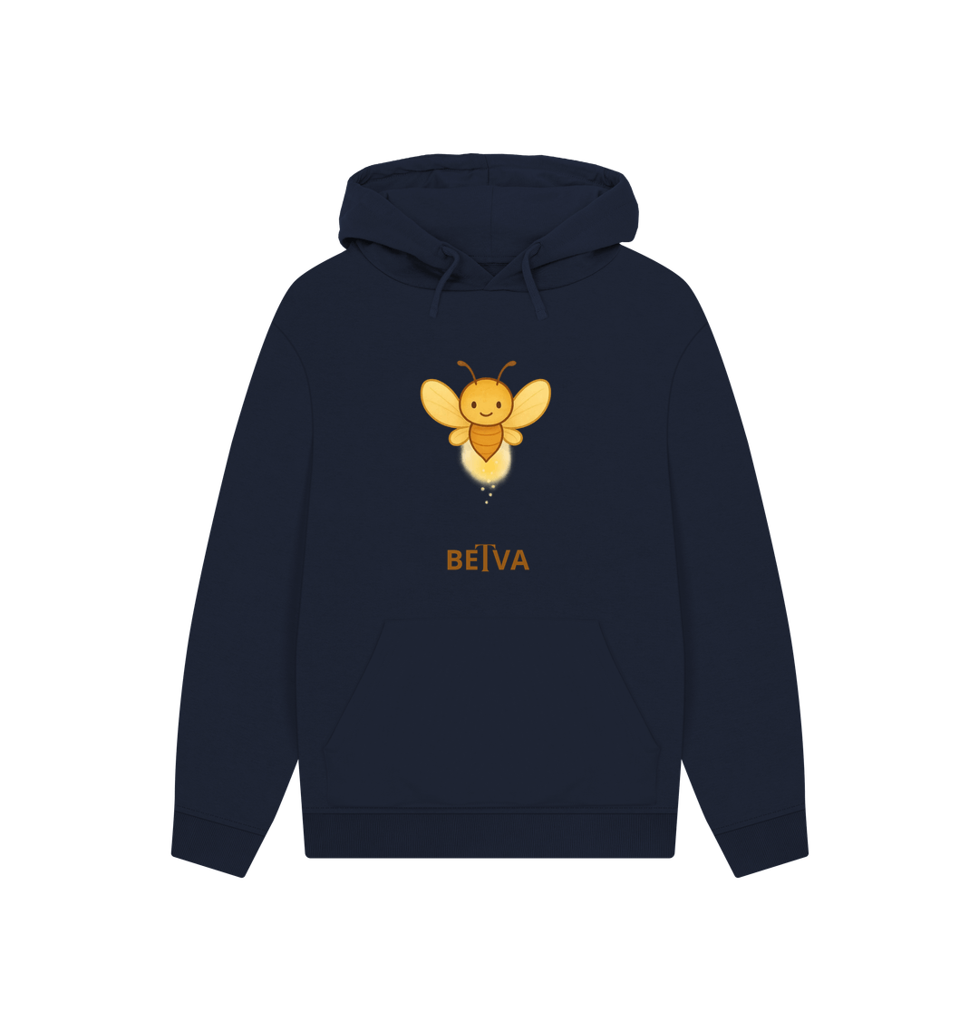 Navy Printed Hoody