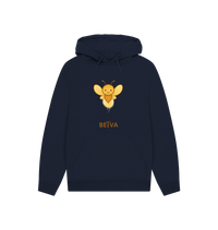 Navy Printed Hoody