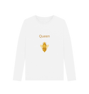 White Printed Long Sleeve T Shirt