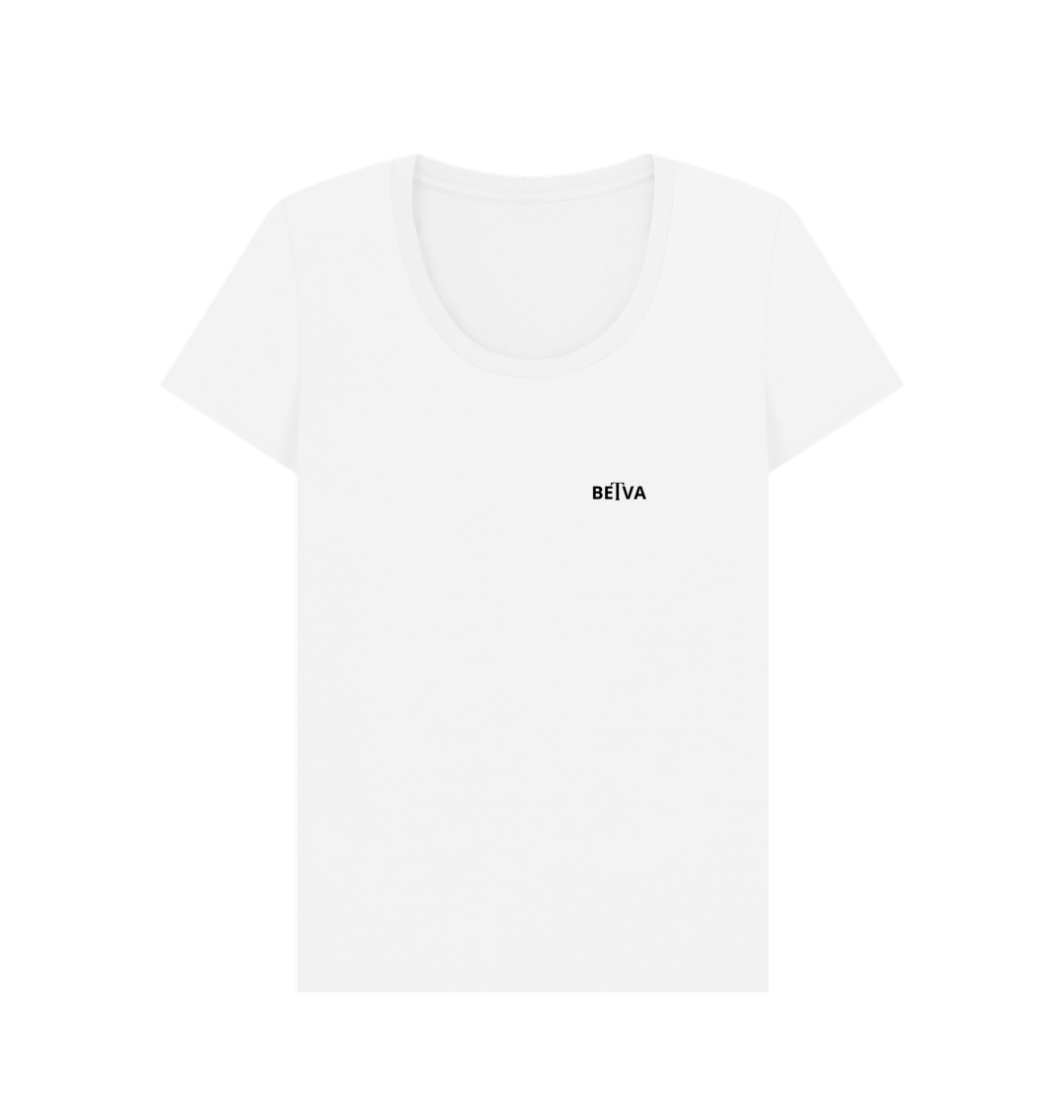 White Printed T-shirt Front