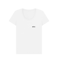 White Printed T-shirt Front