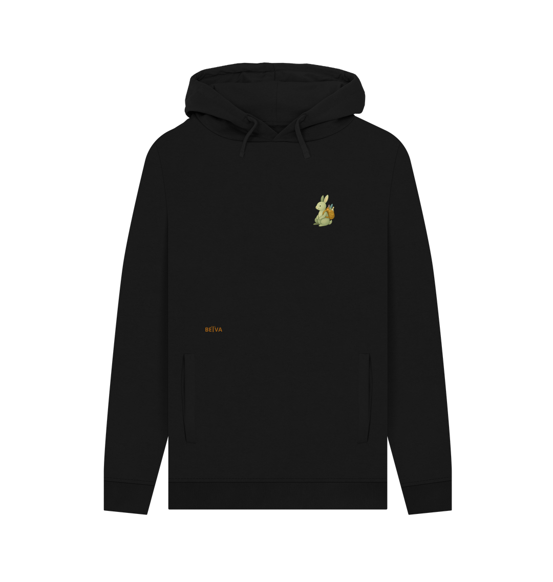 Black Printed Hoody