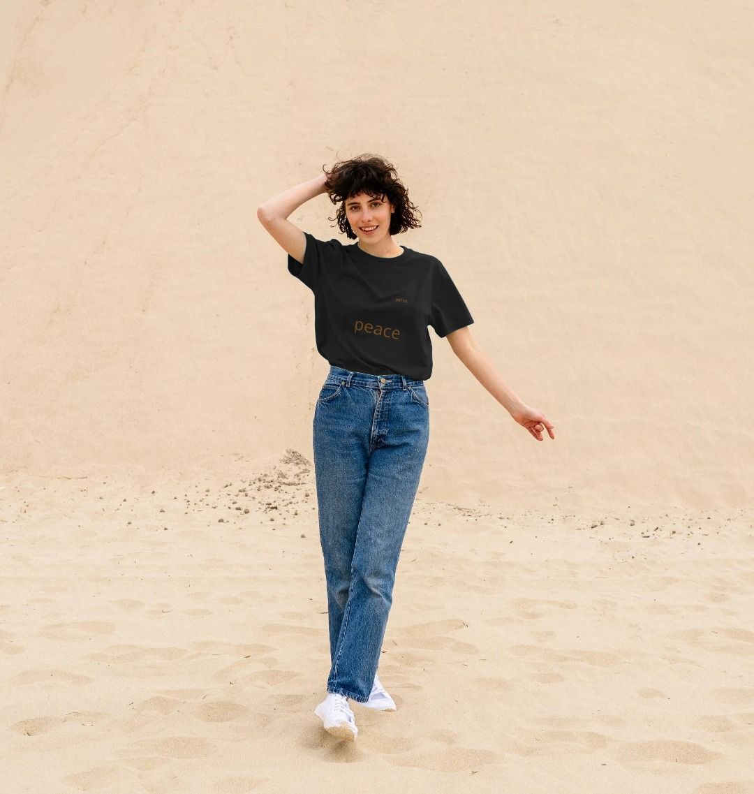 BETVA PEACE™ - Women's Plain Organic Cotton Tee