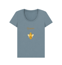 Stone Blue Printed T-shirt