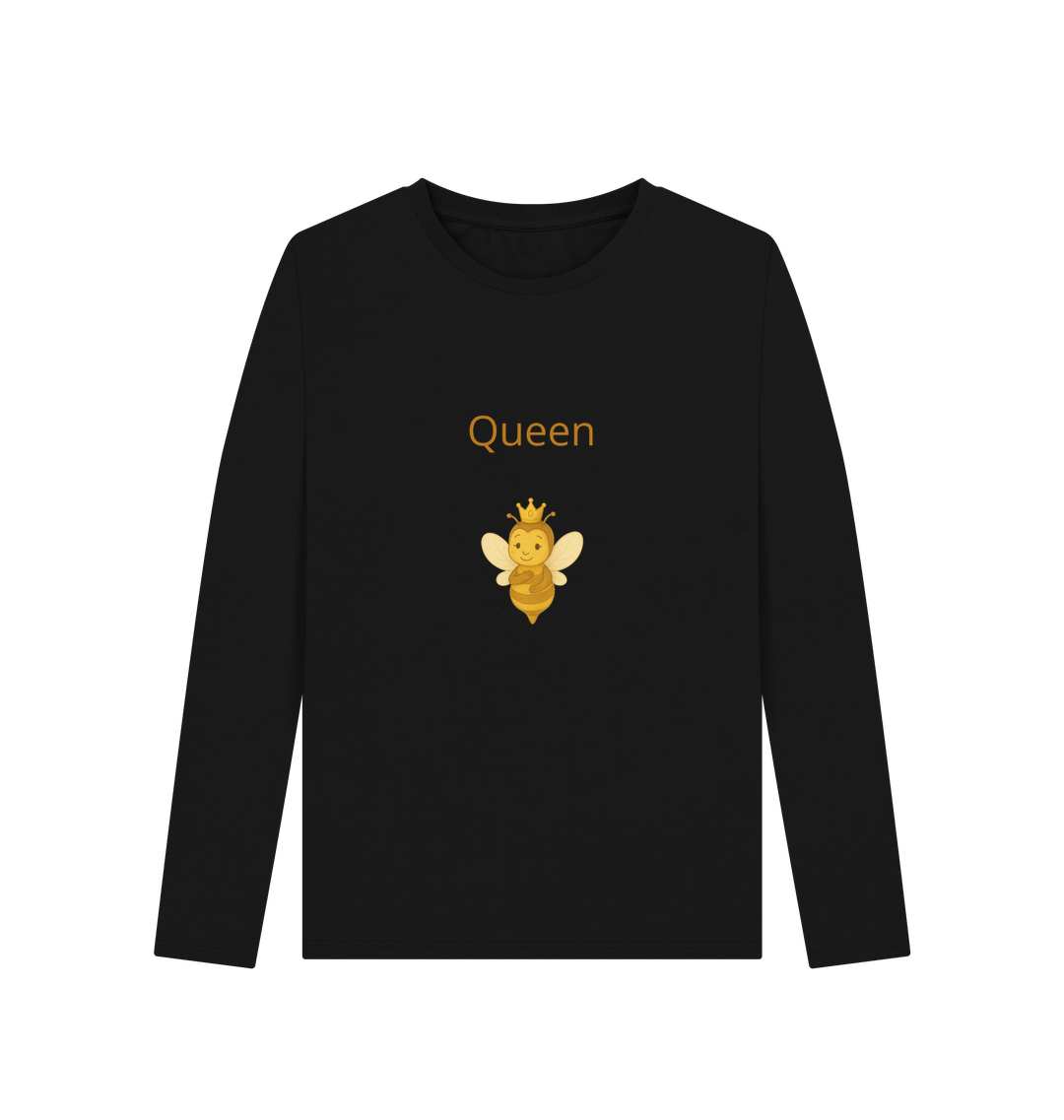 Black Printed Long Sleeve T Shirt