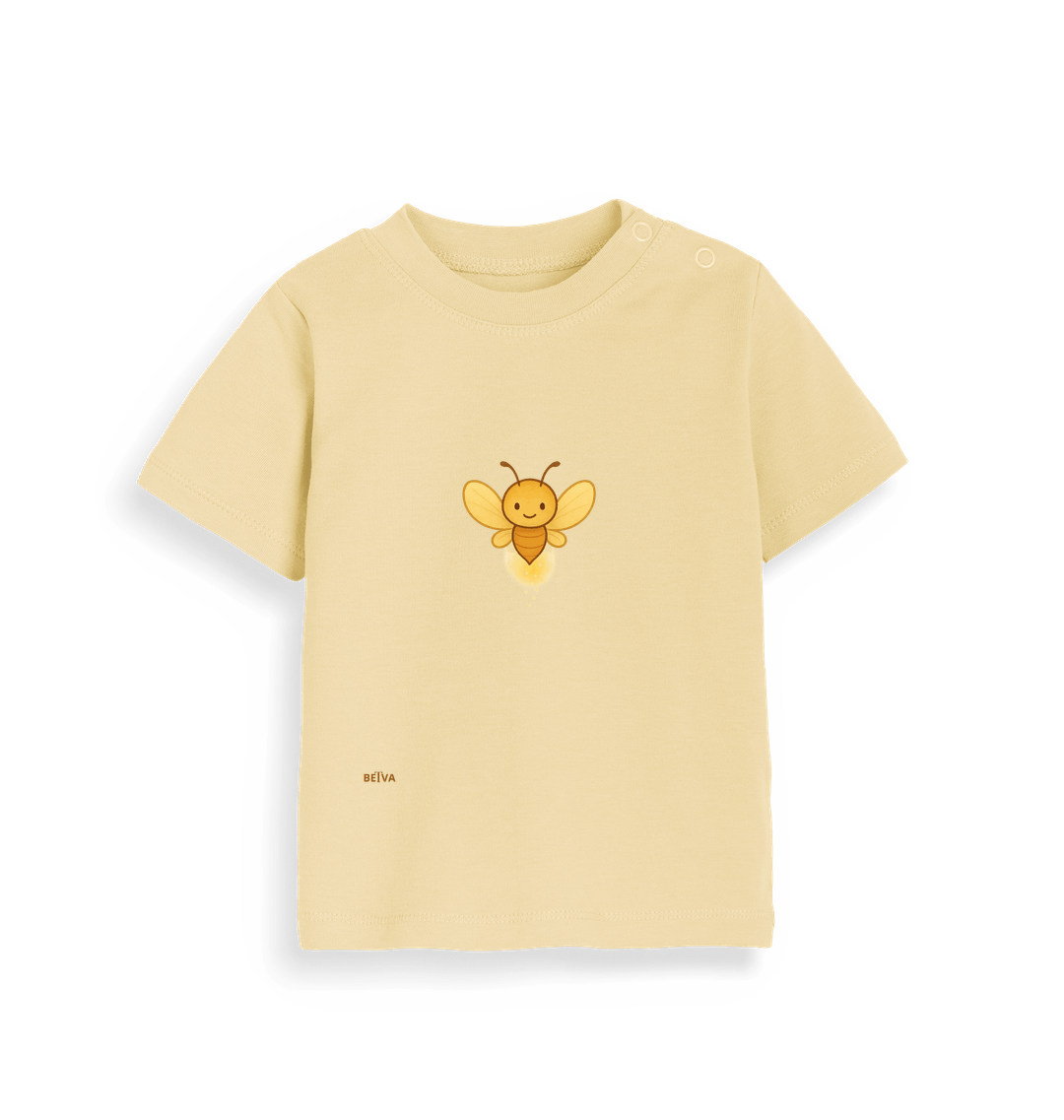 Soft Yellow Printed Kids T-Shirt
